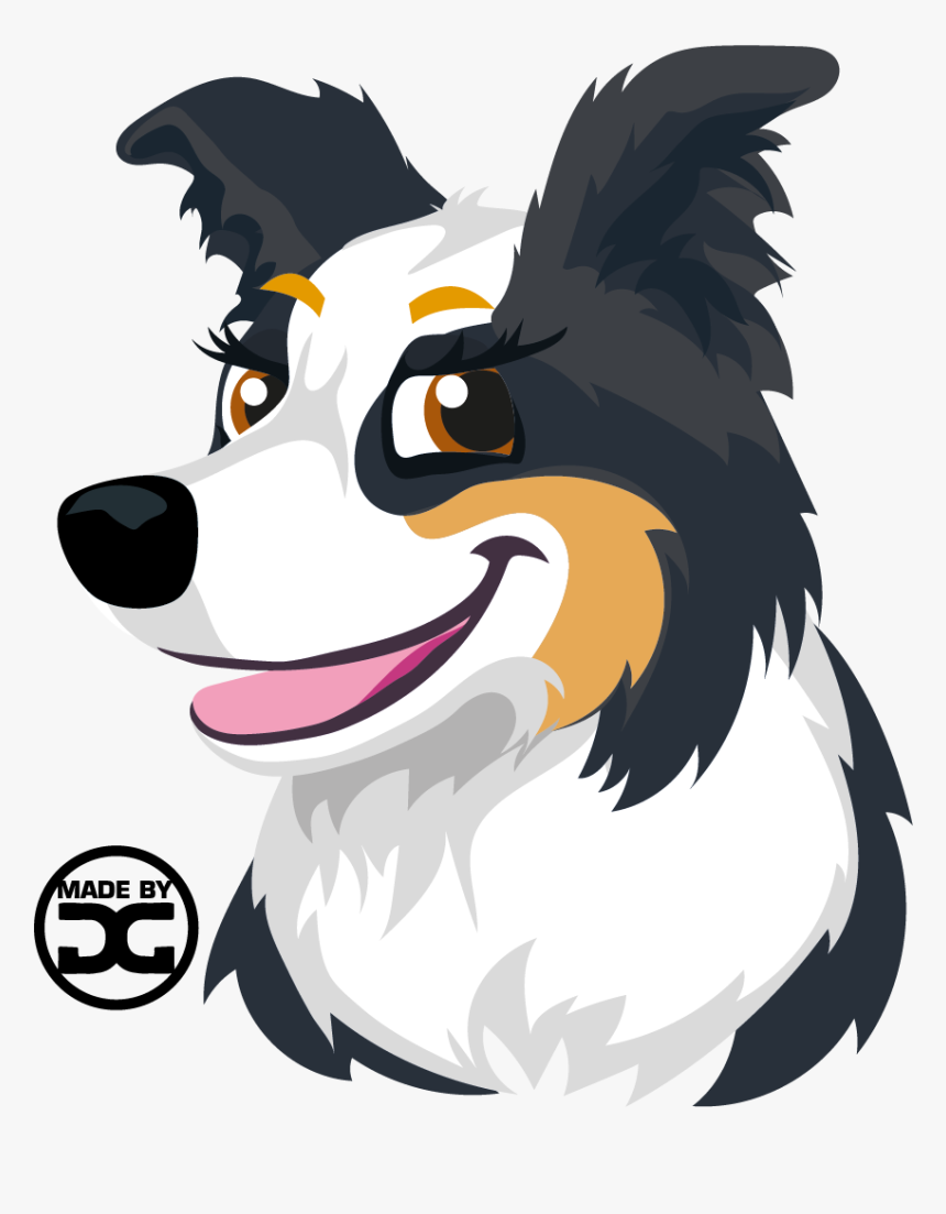 Border Collie Clipart , Png Download - Cartoon, Transparent Png, Free Download
