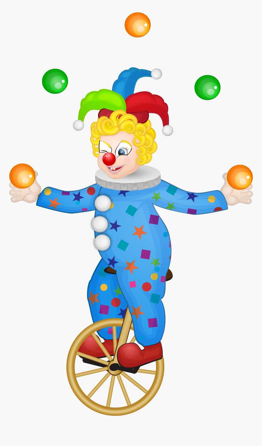 Circus Clown Jugglers Clipart, HD Png Download, Free Download