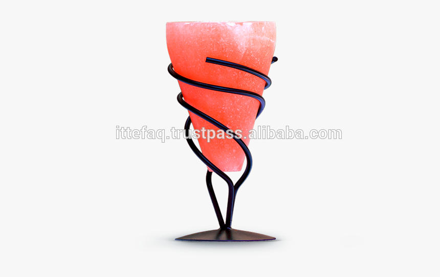 Himalayan Salt T Light Holders Cone Shape With Curving - Champagne Stemware, HD Png Download, Free Download