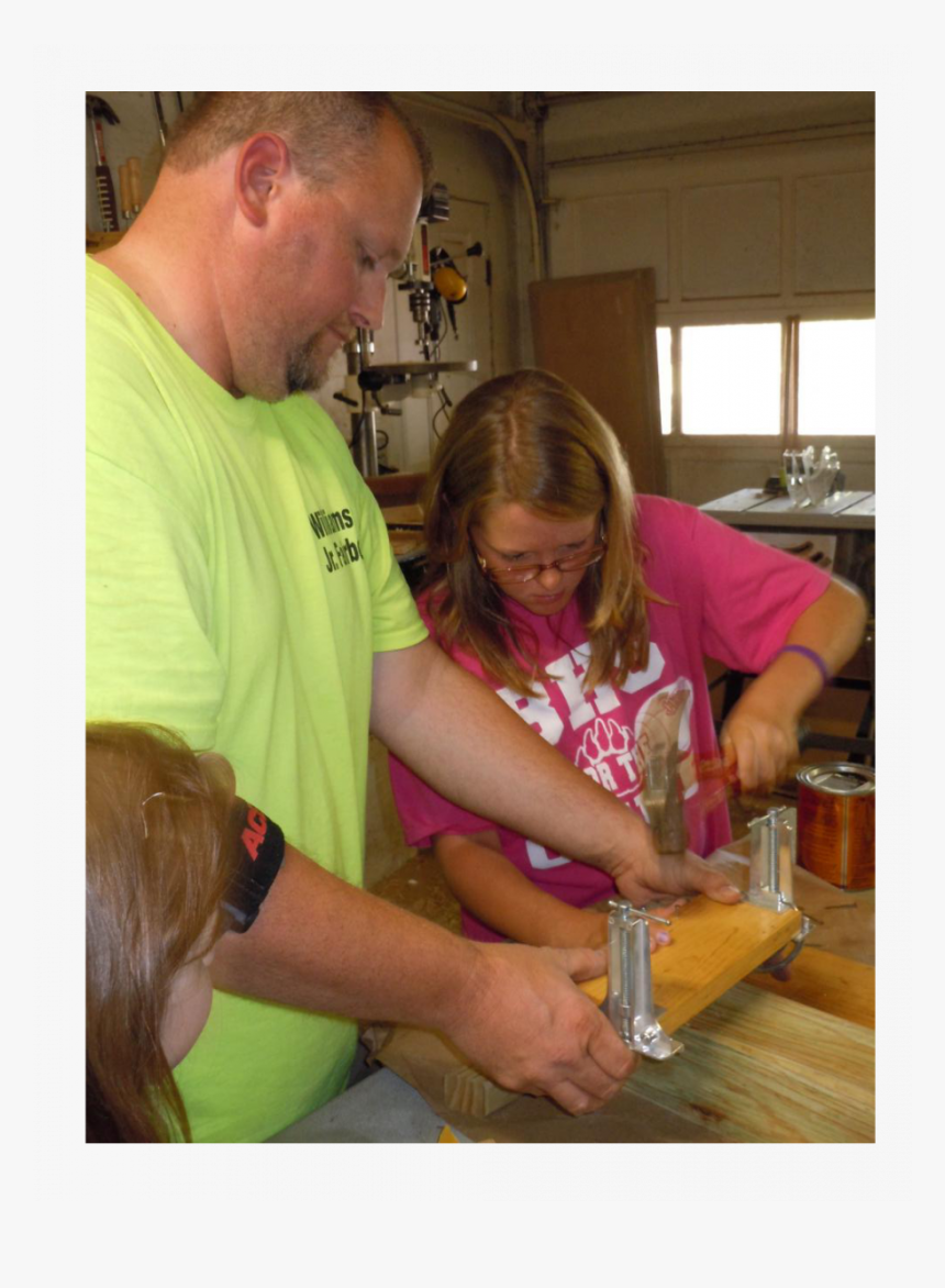 Jamie Helps Young 4-hers With Their First Woodworking, HD Png Download, Free Download