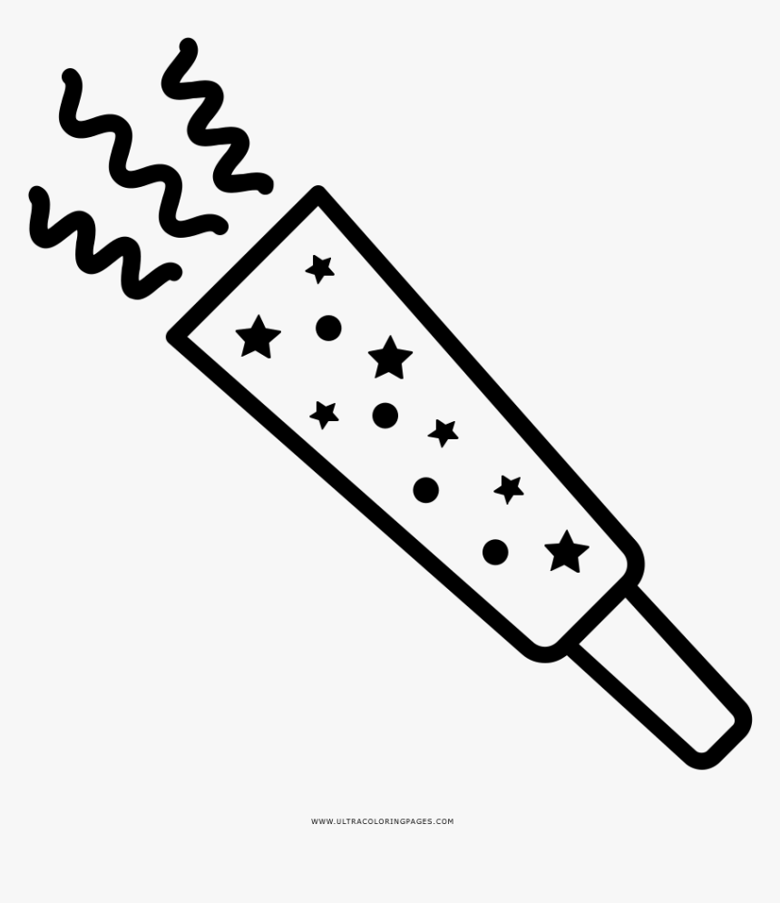 Cocktail Party Coloring Page - Party Horn, HD Png Download, Free Download