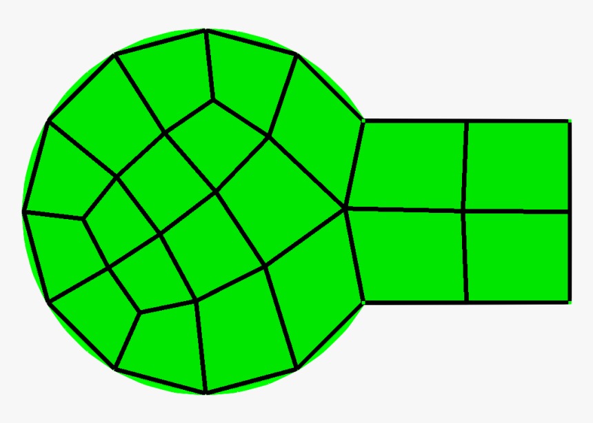 Example Finite Element Mesh, For Illustrating The Concept - Line Art, HD Png Download, Free Download