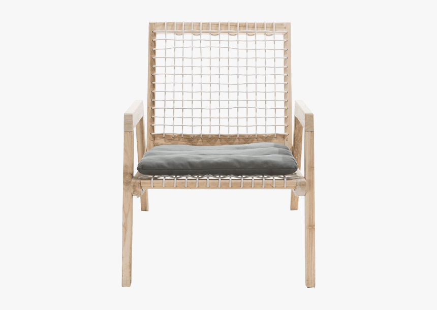 Inspired Environments Coastal Teak Lounge Chair Front - Chair, HD Png Download, Free Download