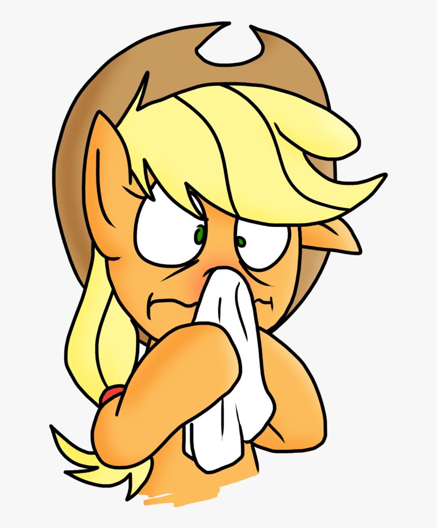 Handkerchief Clipart Transparent - Applejack Sick, HD Png Download, Free Download