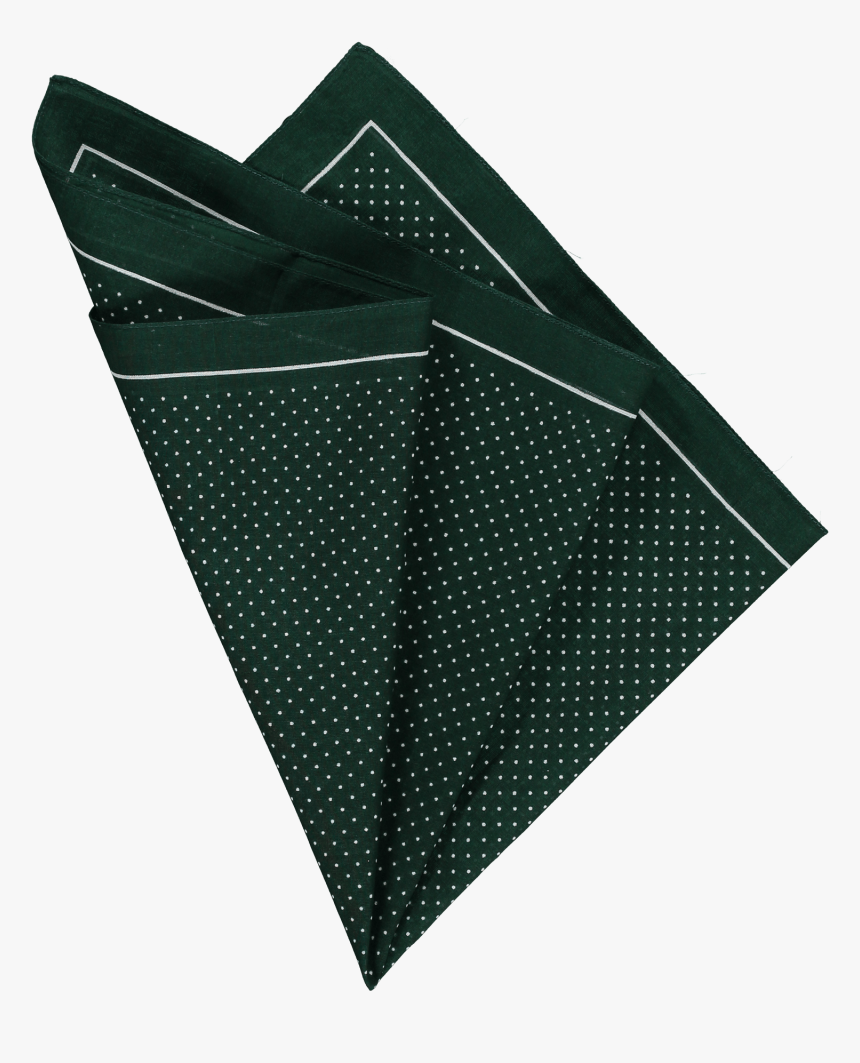 Cotton Pocket Square Greenwhite Pin Spot - Umbrella, HD Png Download, Free Download