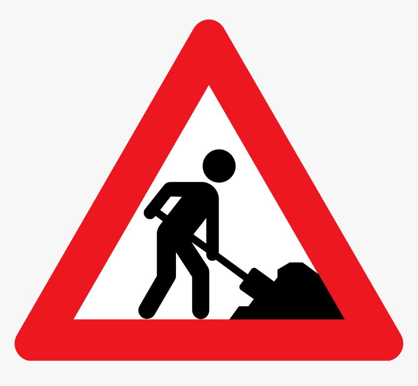 Men At Work Road Signs - Pedestrian Crossing Sign Png, Transparent Png, Free Download