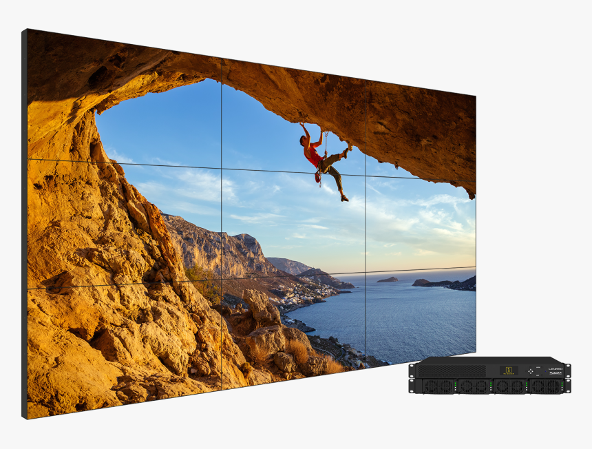 Matrix G3 And Stack- Climber Beauty Shot - Planar Clarity Matrix G3 Lcd Video Wall System, HD Png Download, Free Download