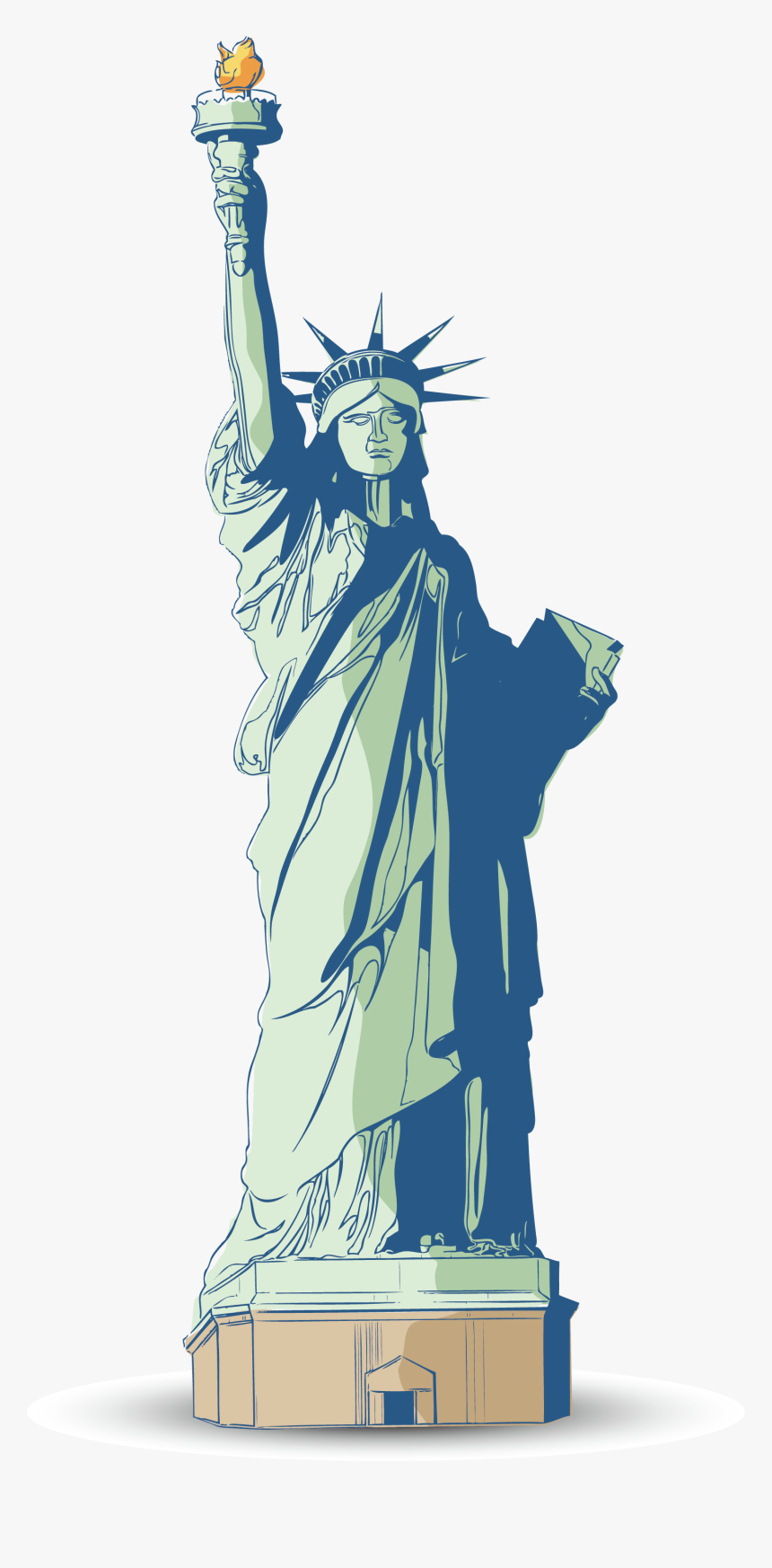 Statue Of Liberty Clip Art - Statue Of Liberty Vector Png, Transparent Png, Free Download