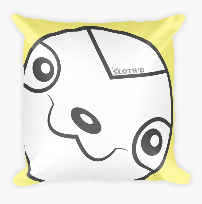 Sloth Face - Get Sloth"d - Square Pillow - Cushion, HD Png Download, Free Download