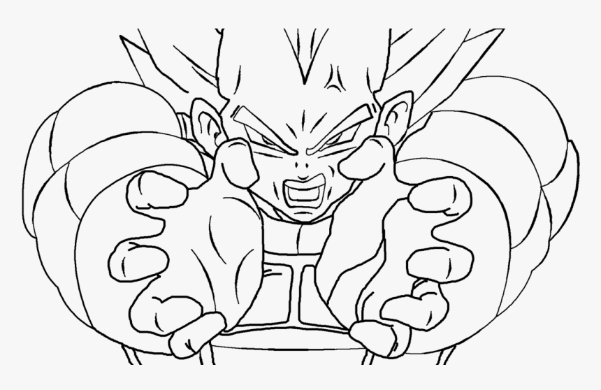 Final Flash Super Vegeta - Vegeta Final Flash Drawing, HD Png Download, Free Download