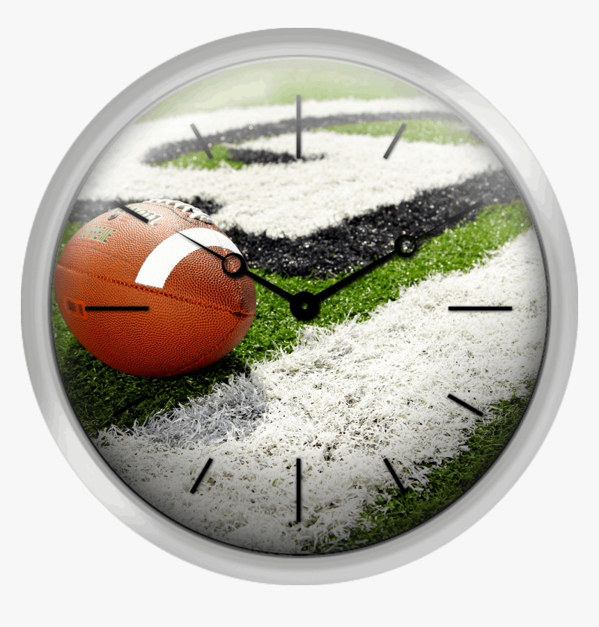 Football At Goal Line On Football Field Elevated View - Football, HD Png Download, Free Download