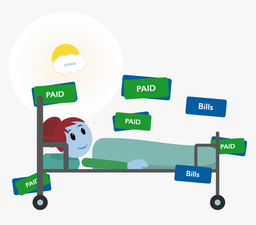 Costs Of Being In A Hospital Bed - Cartoon, HD Png Download, Free Download