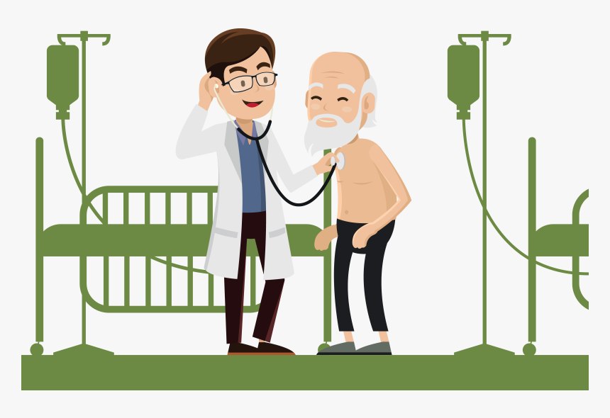 Doctor And Patient Cartoon Drawing, HD Png Download - kindpng Doctor And Patient Cartoon Drawing, HD Png Download - kindpng