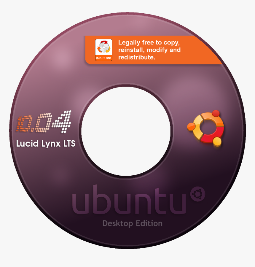 Ubuntu 10.04 Cd Cover, HD Png Download, Free Download