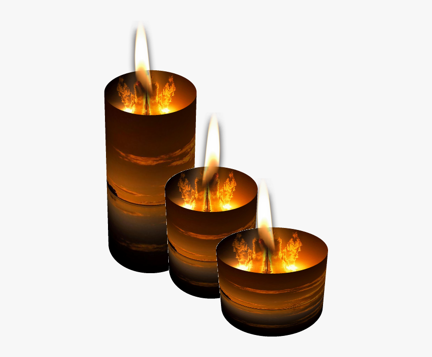 Golden Burning Candle Transparency, HD Png Download, Free Download