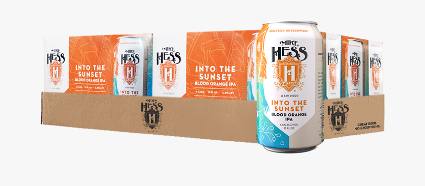 Mike Hess Into The Sunset Blood Orange Ipa - Carton, HD Png Download, Free Download