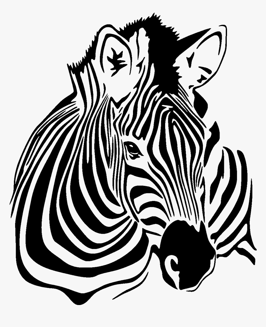 Animal Vinyl Decal RA24 Zebra Head Animal Wall Decal Removable Wall Transfer 