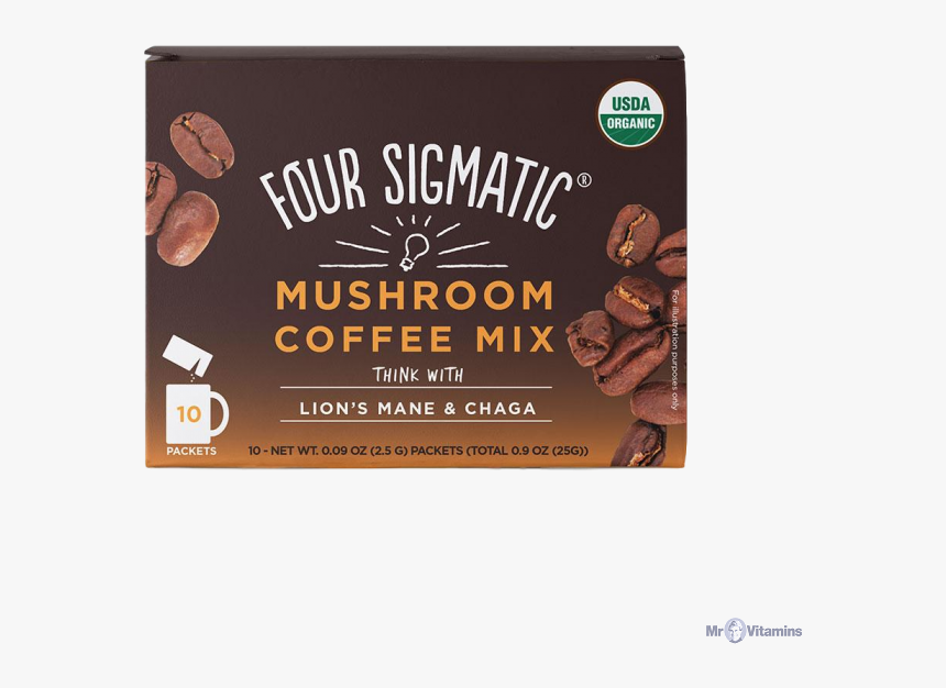 Four Sigmatic Mushroom Coffee With Lion"s Mane 10 Sachets - Four Sigmatic Mushroom Coffee, HD Png Download, Free Download