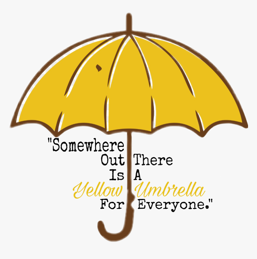 #howimetyourmother #sticker #umbrella #picsartchallenge - Umbrella, HD Png Download, Free Download