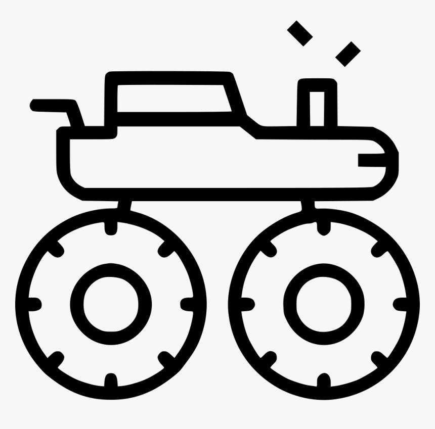 Monster Truck Large - Waste Of Time Icon, HD Png Download, Free Download