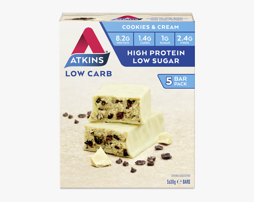 Atkins Advantage Bar - Protein Bar Cookies And Cream, HD Png Download, Free Download