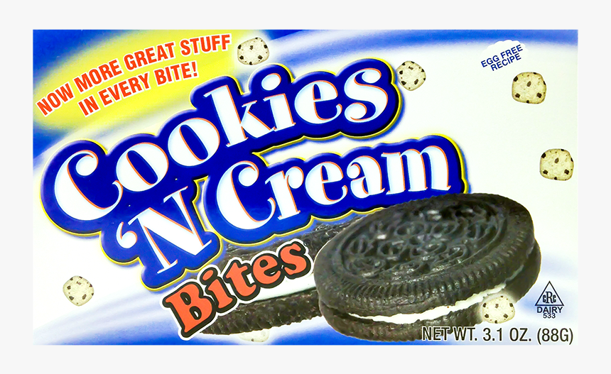 Cookies N Cream Bites 88g Front - Sandwich Cookies, HD Png Download, Free Download