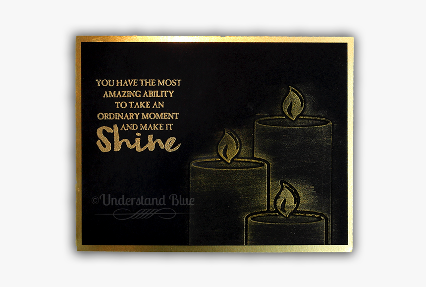 Gold Candles By Understand Blue - Blackboard, HD Png Download, Free Download