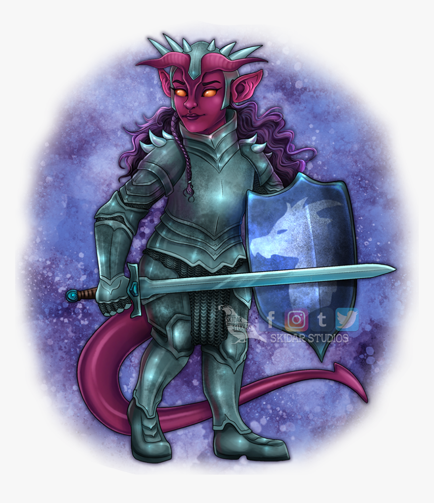 Paladin Blue Tiefling, HD Png Download, Free Download