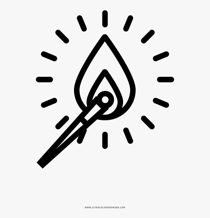 Torch Coloring Page - Illustration, HD Png Download, Free Download