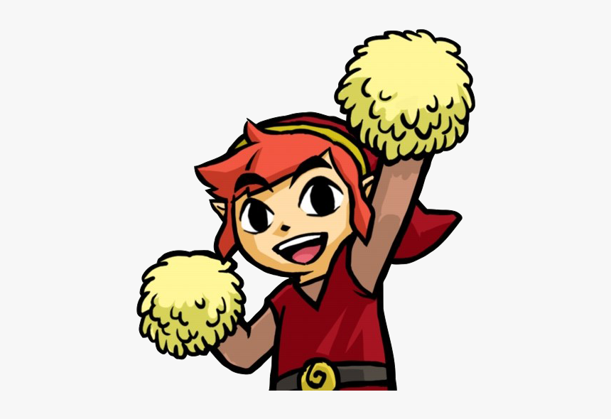 Tfh Red Link Cheering - Zelda Triforce Heroes Emotes, HD Png Download, Free Download