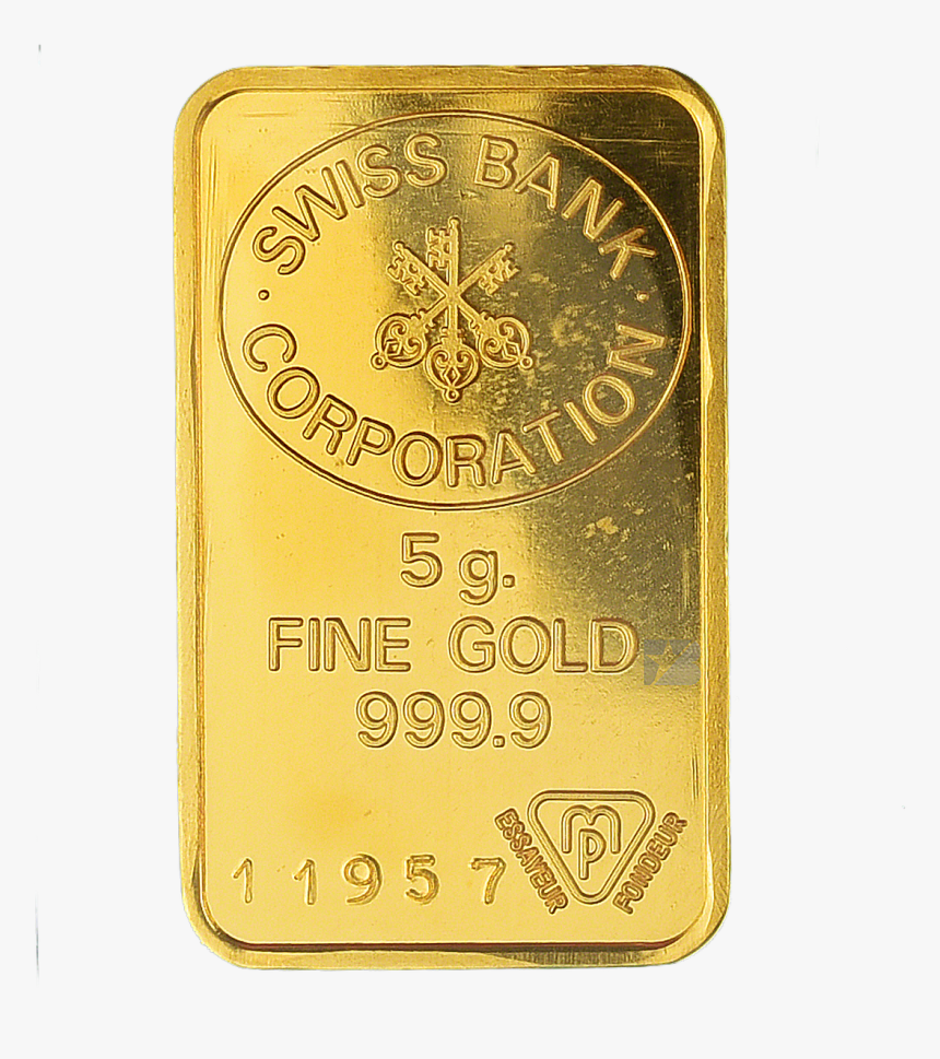 Swiss Bank Corporation Gold Bar - Gold, HD Png Download, Free Download