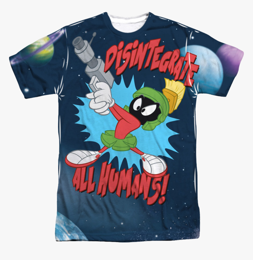 Sublimation Marvin The Martian Looney Tunes Shirt - Marvin The Martian Space Shirt, HD Png Download, Free Download