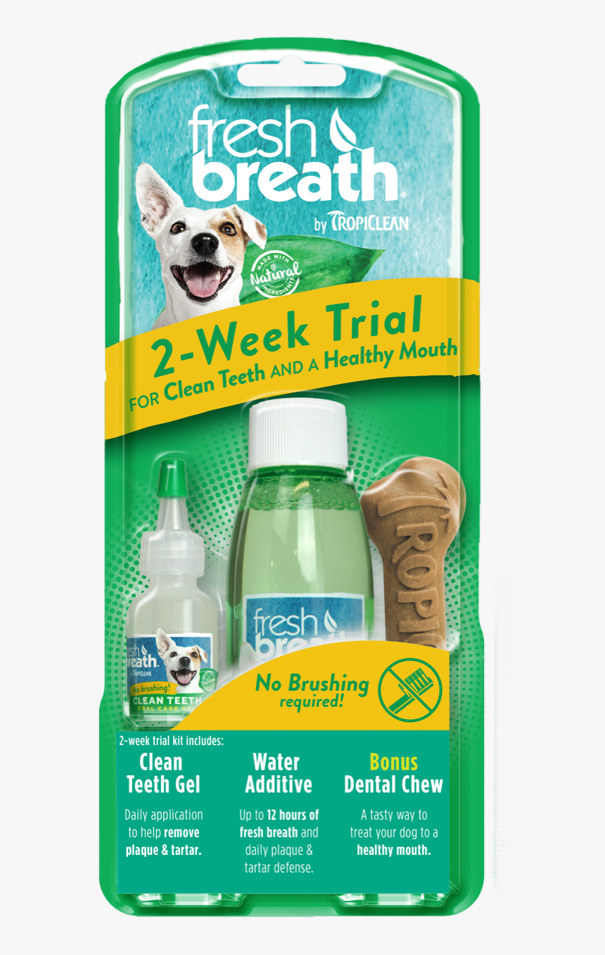 Tropiclean Fresh Breath 2 Week Trial Kit, HD Png Download, Free Download
