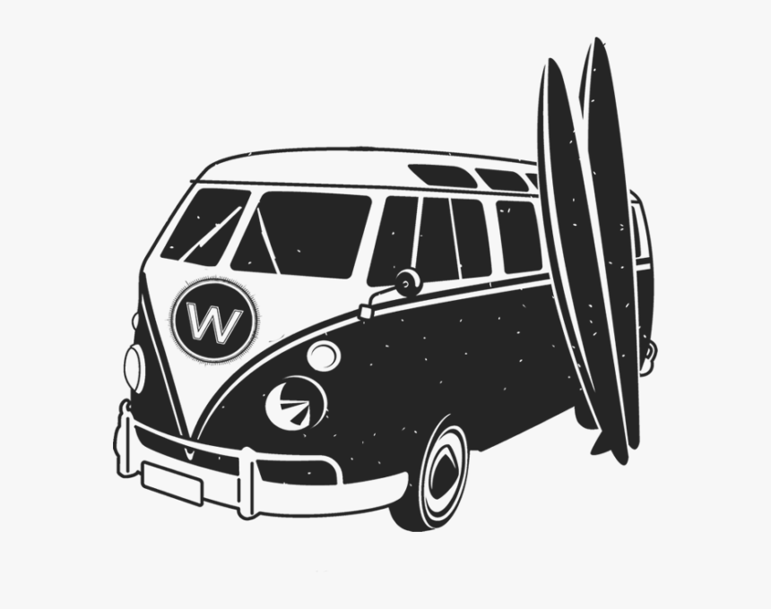 Volkswagen Surf Van Draw, HD Png Download, Free Download