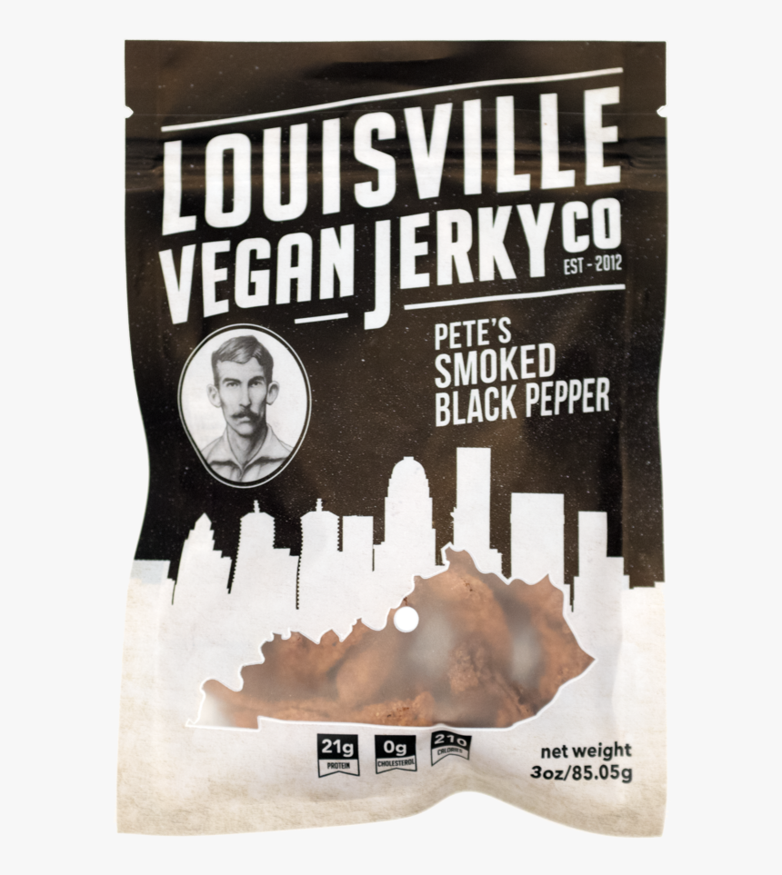 Pete"s Smoked Black Pepper - Louisville Vegan Jerky Smoked Black Pepper, HD Png Download, Free Download