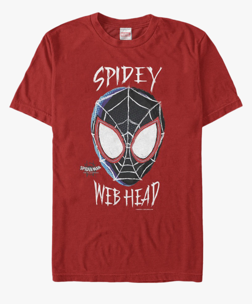 Web Head Spider Man Into The Spider Verse T Shirt, HD Png Download, Free Download