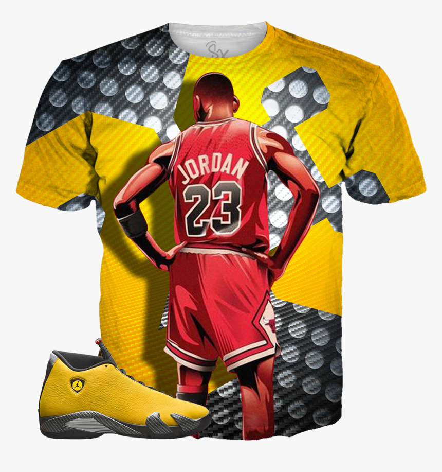 Yellow Ferrari Bull Horse 23 All Over Tee, HD Png Download - kindpng