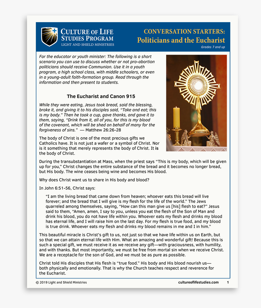 Politicians And The Eucharist - Santissimo Sacramento Canção Nova, HD Png Download, Free Download