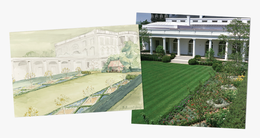 White House Rose Garden Design, HD Png Download, Free Download