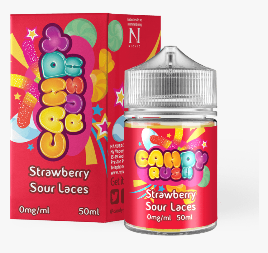 Strawberry Sour Laces - Candy, HD Png Download, Free Download