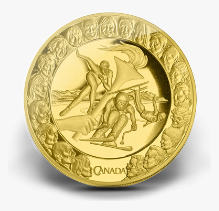 2008 Canada 14-karat Gold $300 Coin - 2010 Olympic Coins, HD Png Download, Free Download