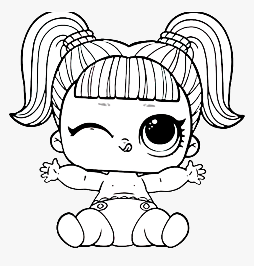 L - O - L - Surprise Doll Png - Baby Free Printable Unicorn Coloring Pages, Transparent Png, Free Download