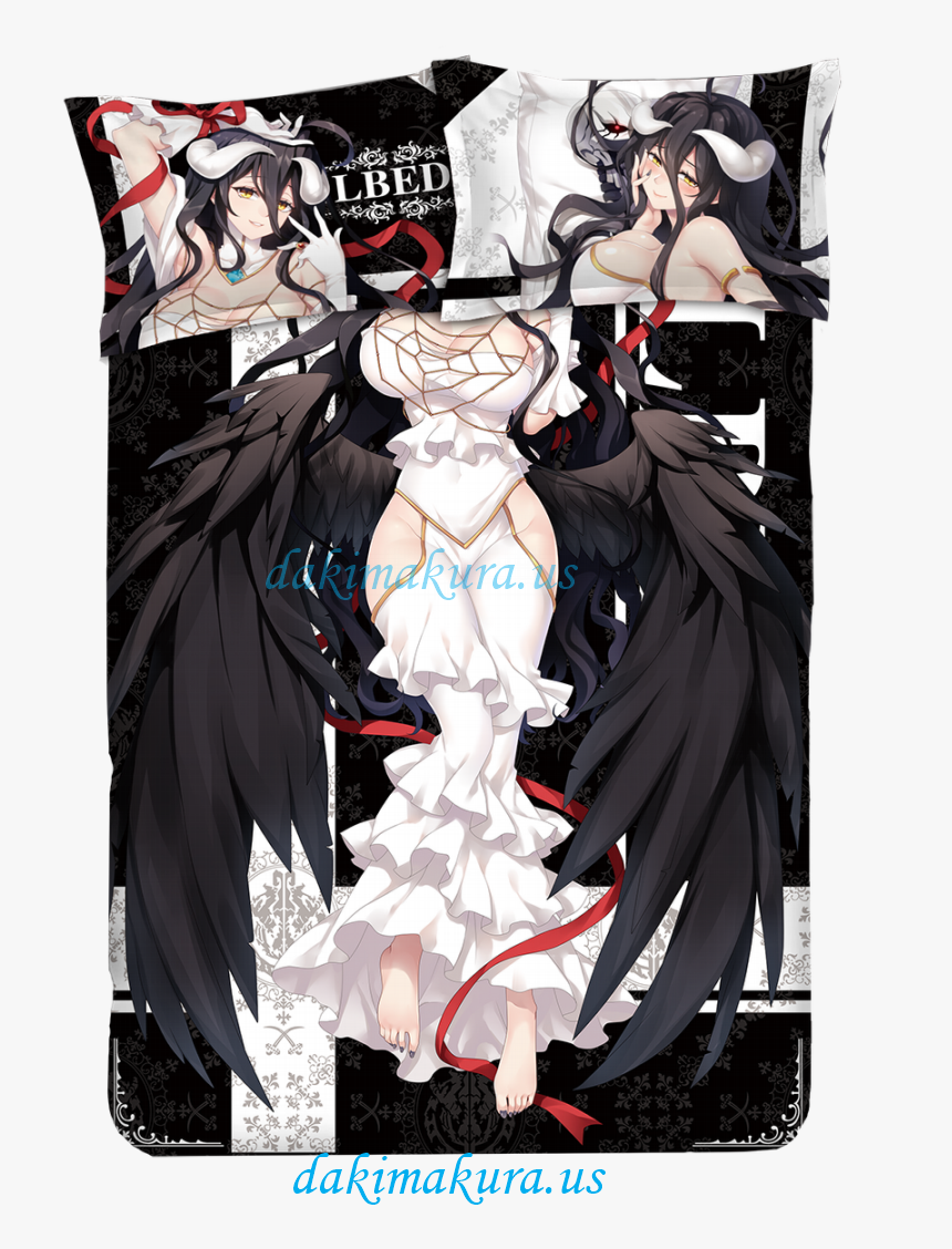 Albedo-overlord Japanese Anime Bed Blanket Duvet Cover - Анисе Постельное Белье, HD Png Download, Free Download