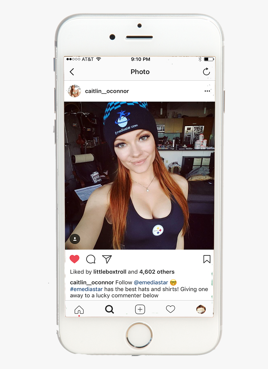 Caitlin O"connor Instagram Page Open On Iphone, HD Png Download, Free Download