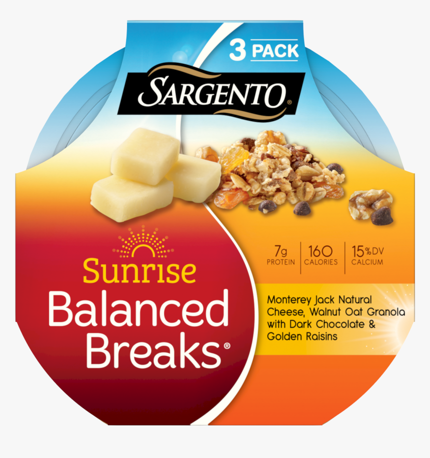 Sargento® Sunrise Balanced Breaks® Monterey Jack Natural - Sargento Balanced Breaks Sweet, HD Png Download, Free Download
