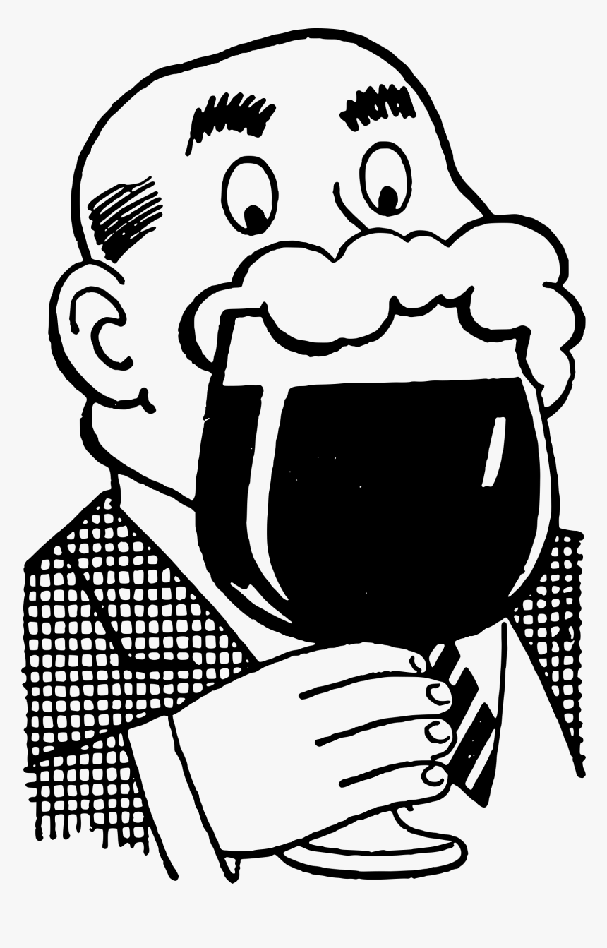 Retro Man Png - Vintage Beer Clipart, Transparent Png, Free Download