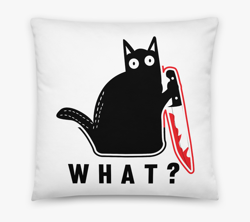 T Shirt Black Cat What Knife, HD Png Download, Free Download