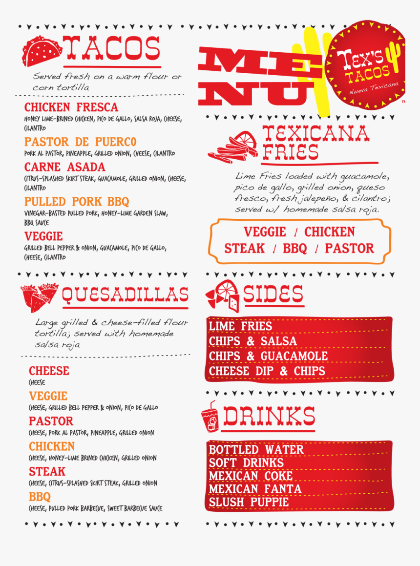 Taco Truck Menu Prices, HD Png Download, Free Download