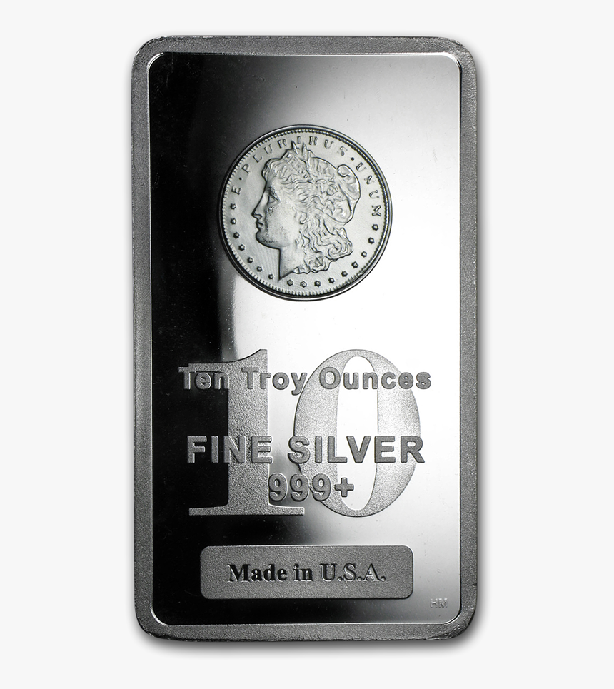 10 Oz Silver Bar - Silver, HD Png Download, Free Download