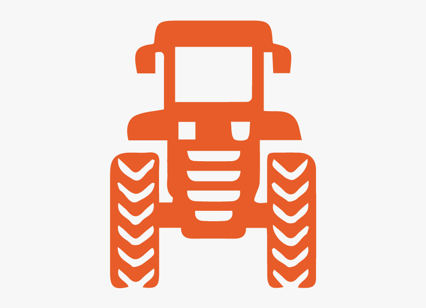 Sharkfarmer Icons Tractor Orange - Tractor, HD Png Download, Free Download
